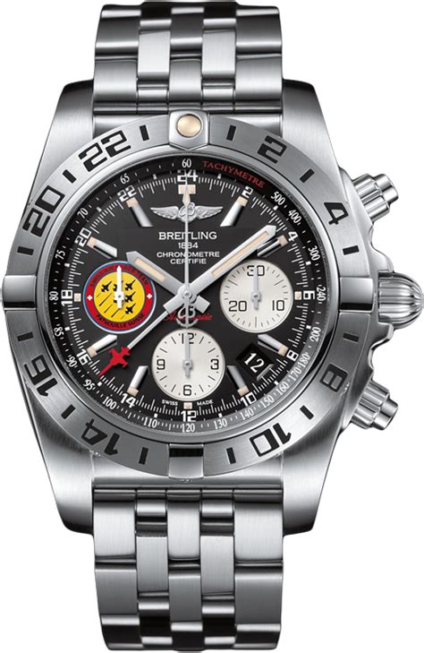 breitling chronomat 44 gmt patrouille suisse 50th anniversary|Breitling Chronomat 44 GMT “Patrouille Suisse 50th Anniversary”.